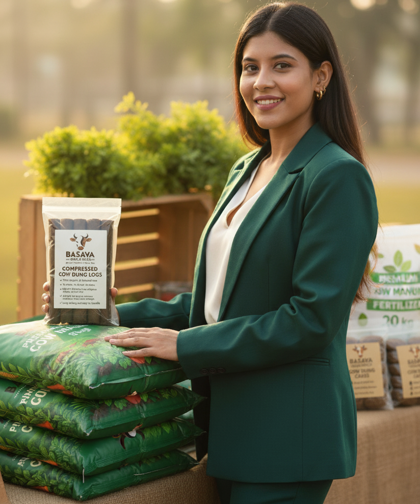 Basava Organics cow-manure products